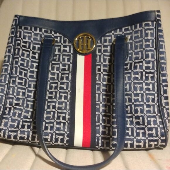 Tommy Hilfiger NAVY TOTE - !!!SUPERB CONDITION!!! - Picture 1 of 6